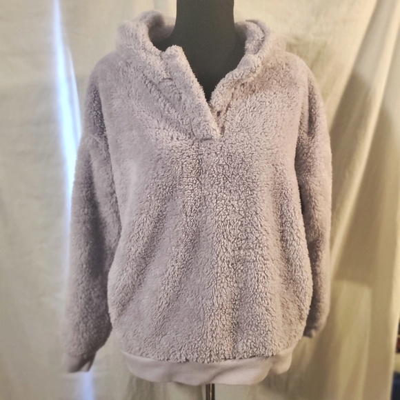 Pull Lukka Lux Blanc Type Sherpa, Taille M – Occasion Très Bon état, Col Roulé, Manches Longues